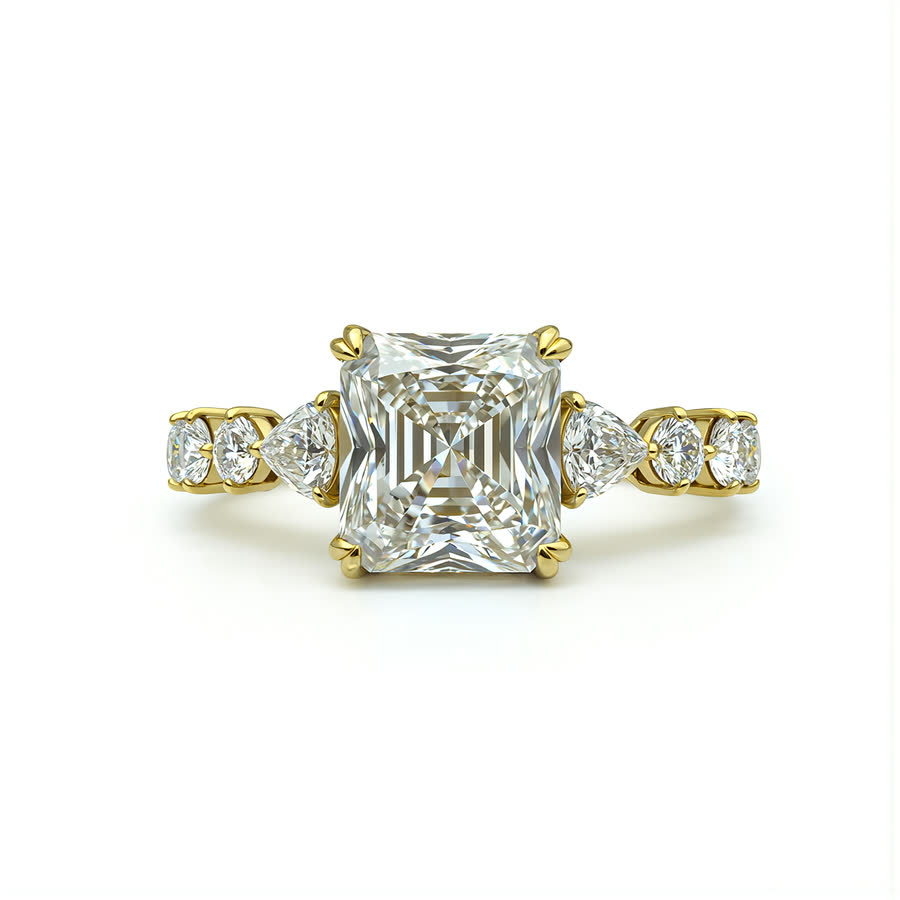Rectangular Three-Stone Ring