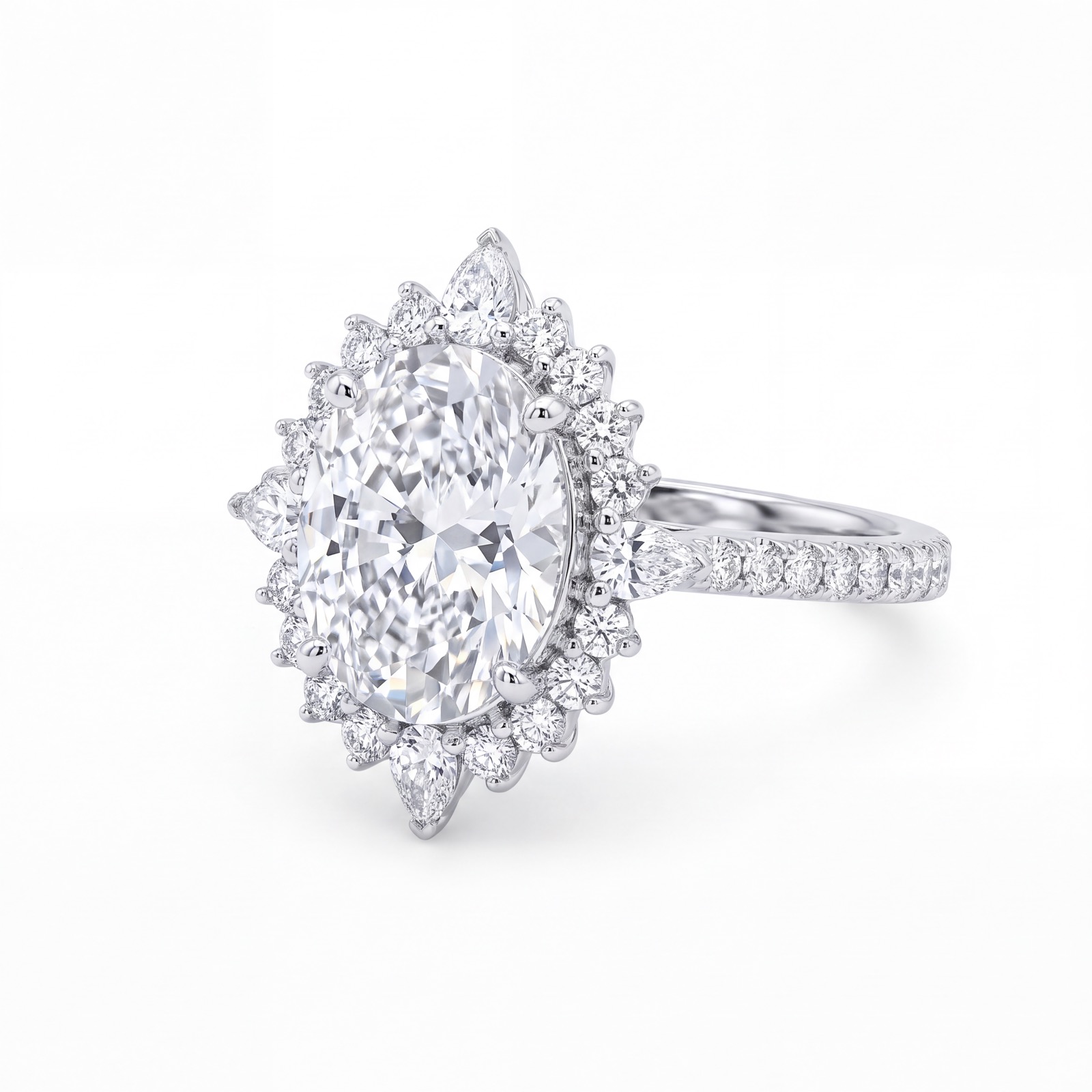 Marquise Cluster Ring