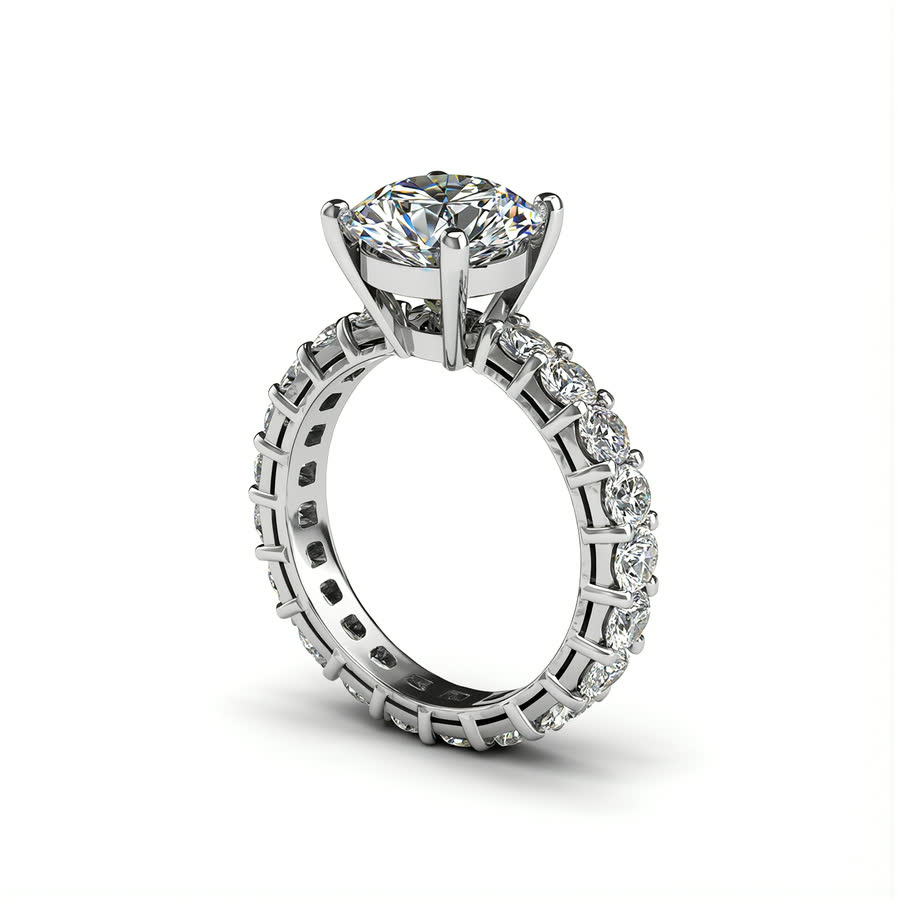 Open Gallery Solitaire Ring