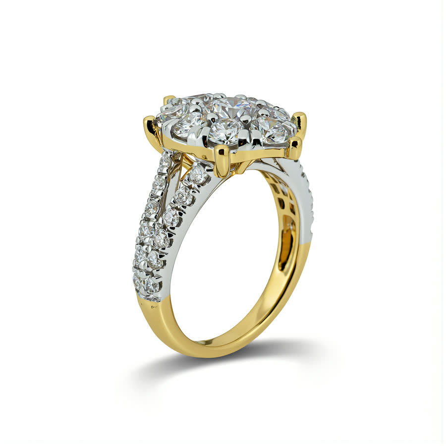 10K Yellow Gold Lab diamond Ring · R-0066