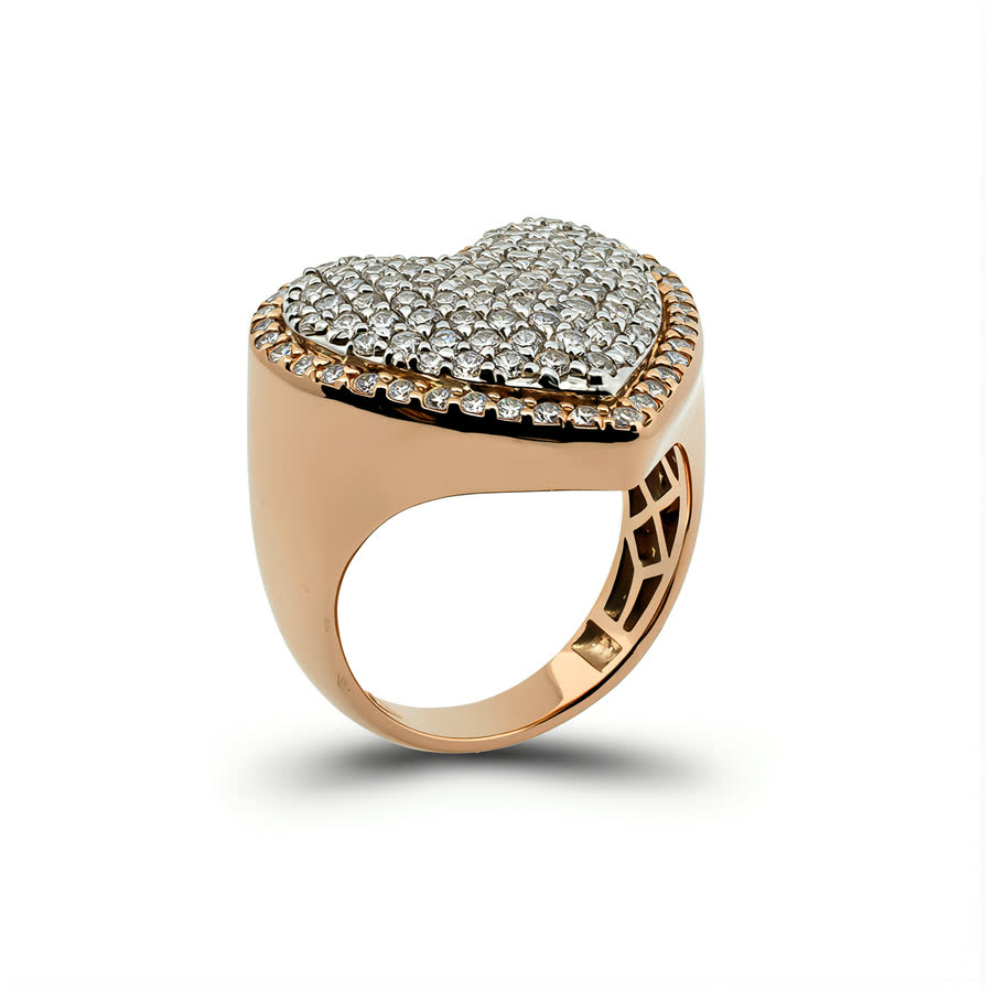 14K Rose Gold Lab diamond Ring · R-0100