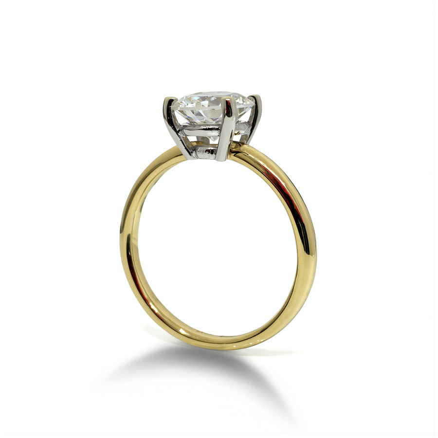 14K Yellow Gold Natural diamond Ring · R-0113