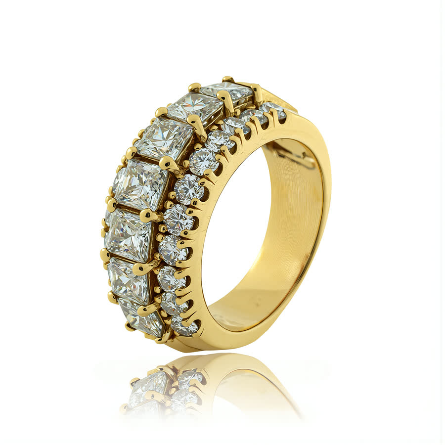 14K Yellow Gold Natural diamond Ring · R-0137