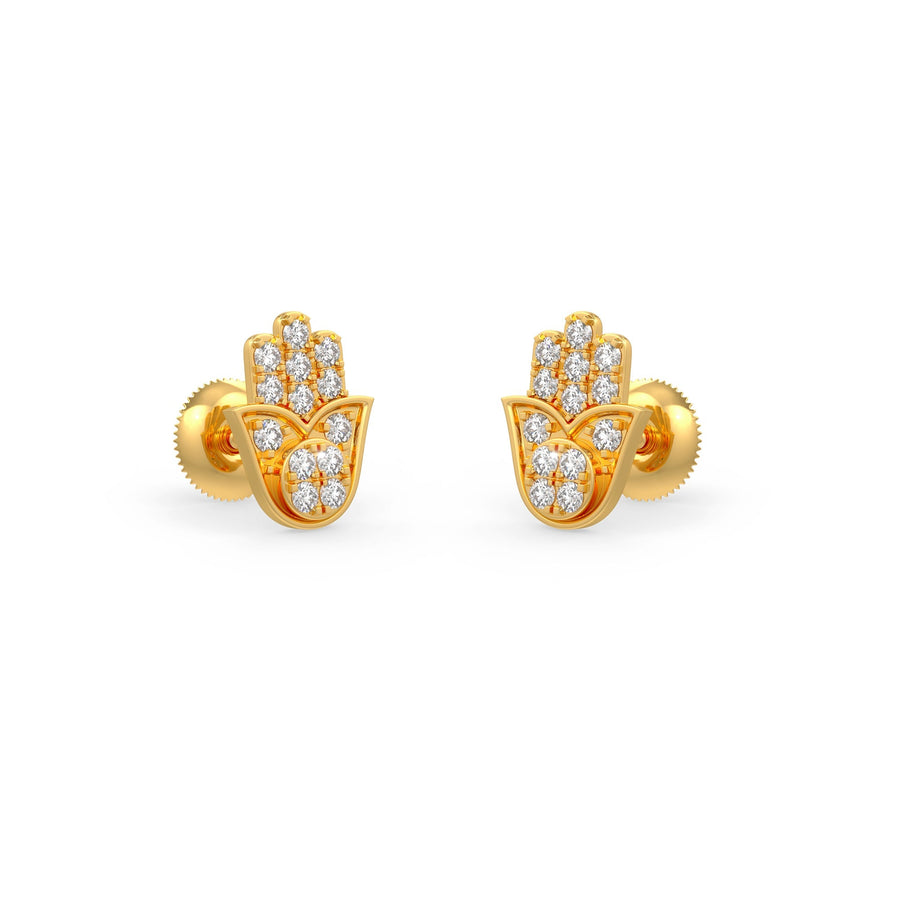 Opulent Hamsa Earrings