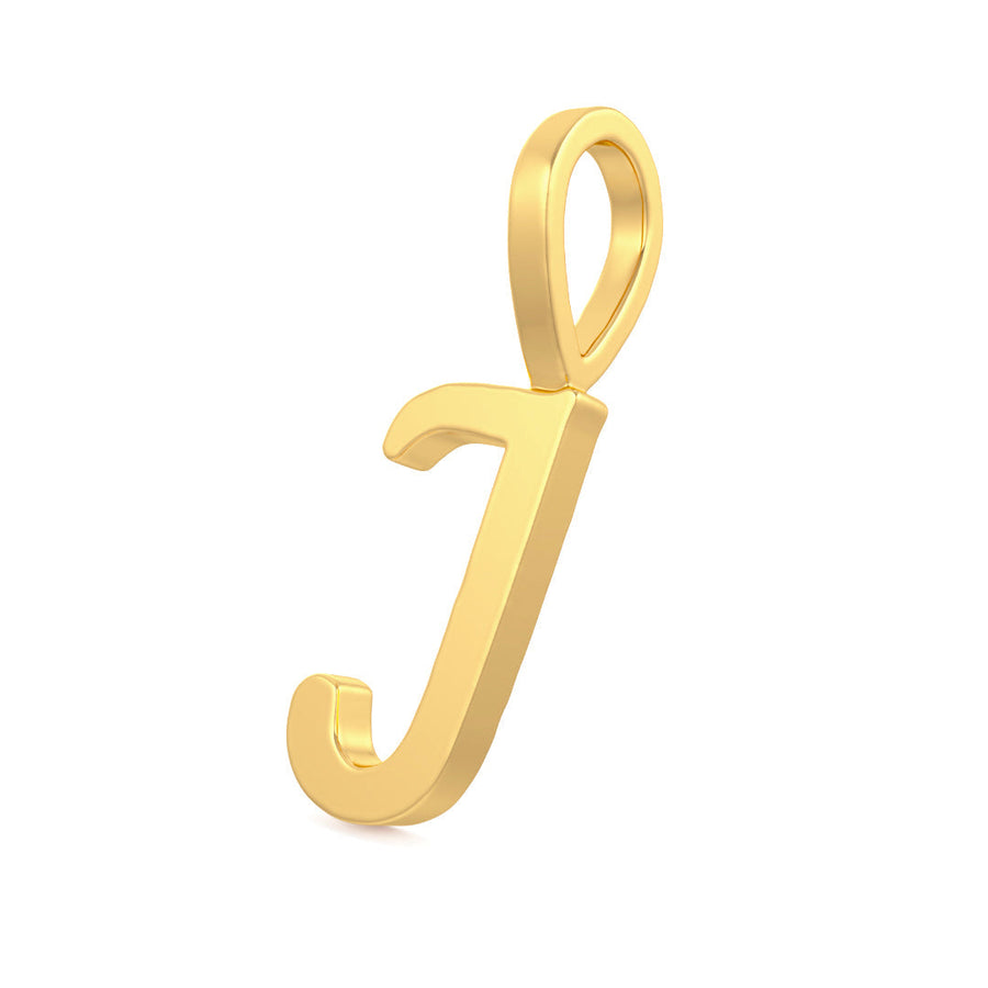 Cursive Gold Initial A