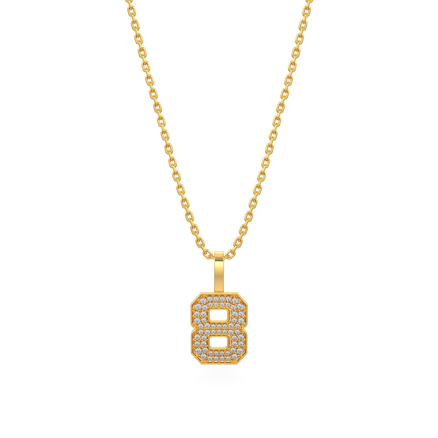 Diamond Number Pendants