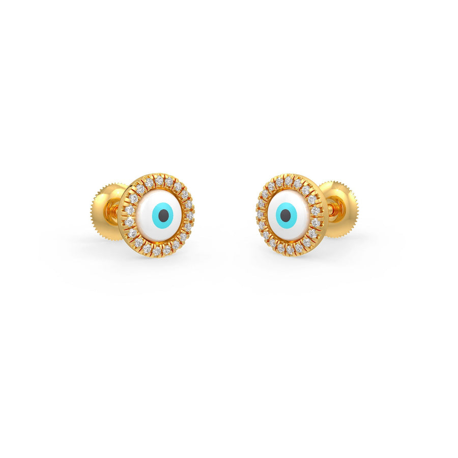 Mini Evil Eye Earrings