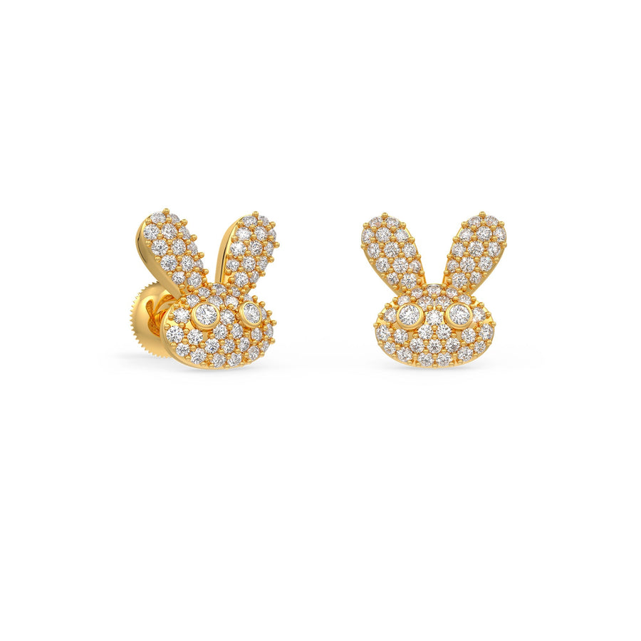 Diamond bunny earrings Clearance