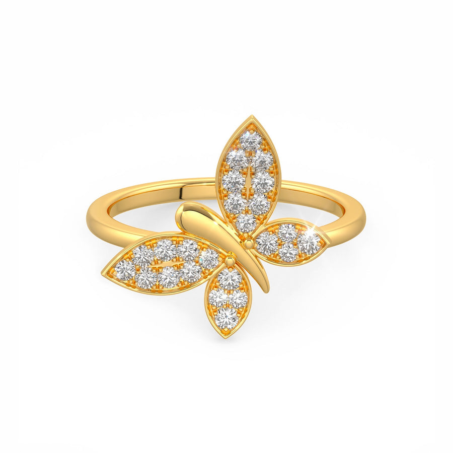 Beaming Butterfly Ring