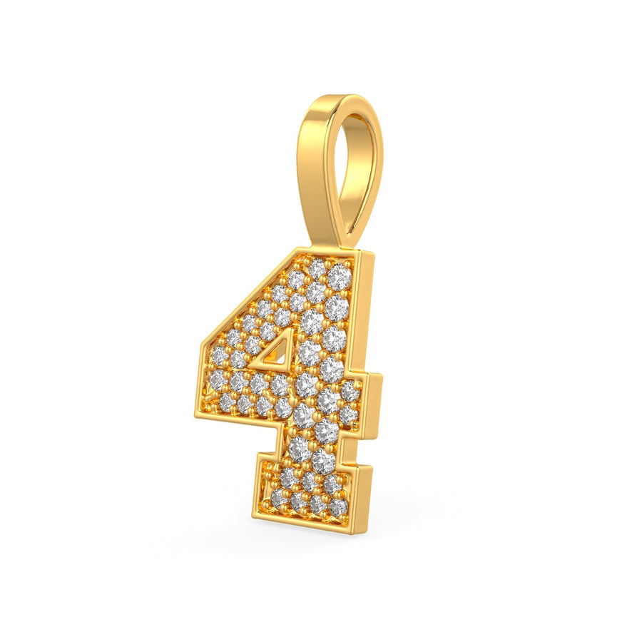 Diamond Number Pendants