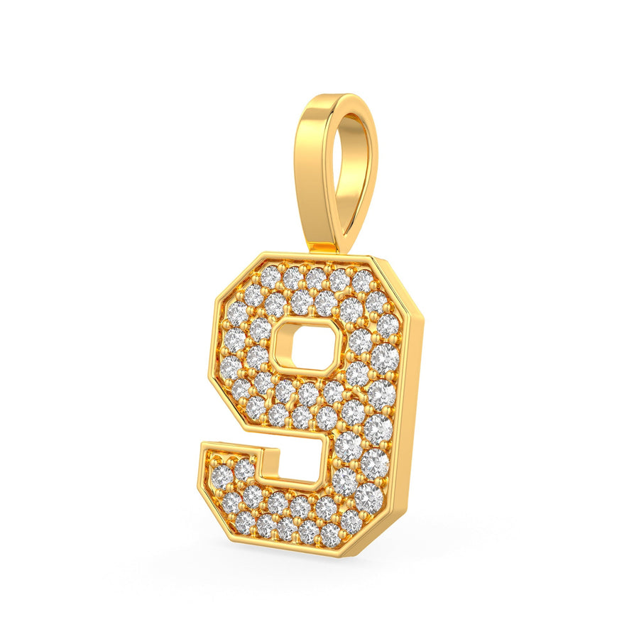 Diamond Number Pendants