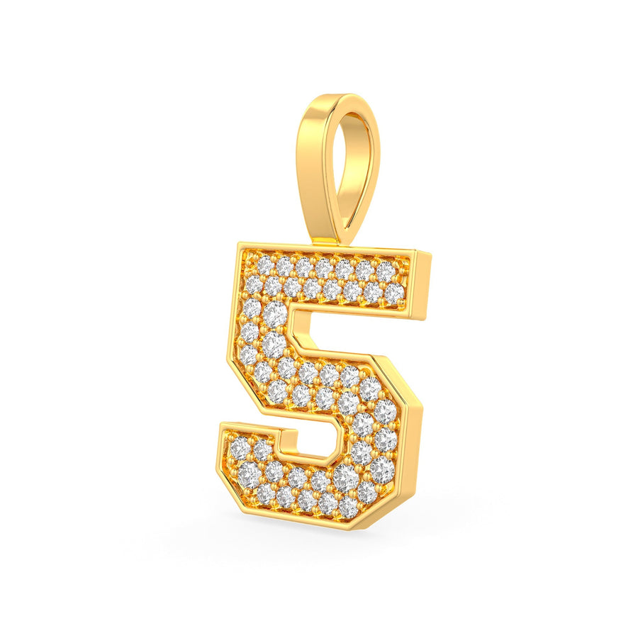 Diamond Number Pendants