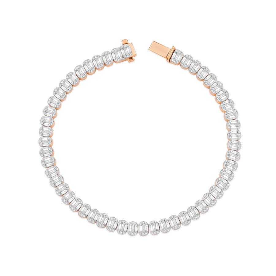 Classic Oval Baguette Bracelet