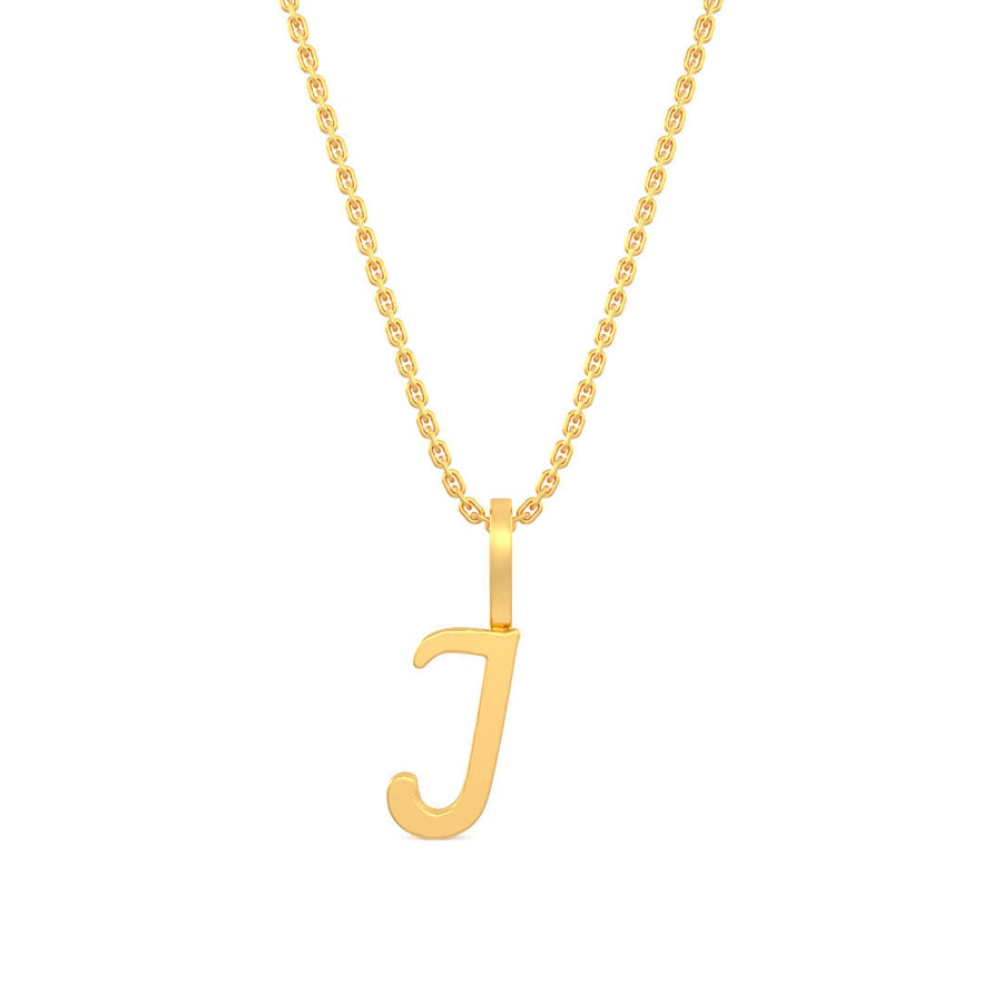 Cursive Gold Initial A