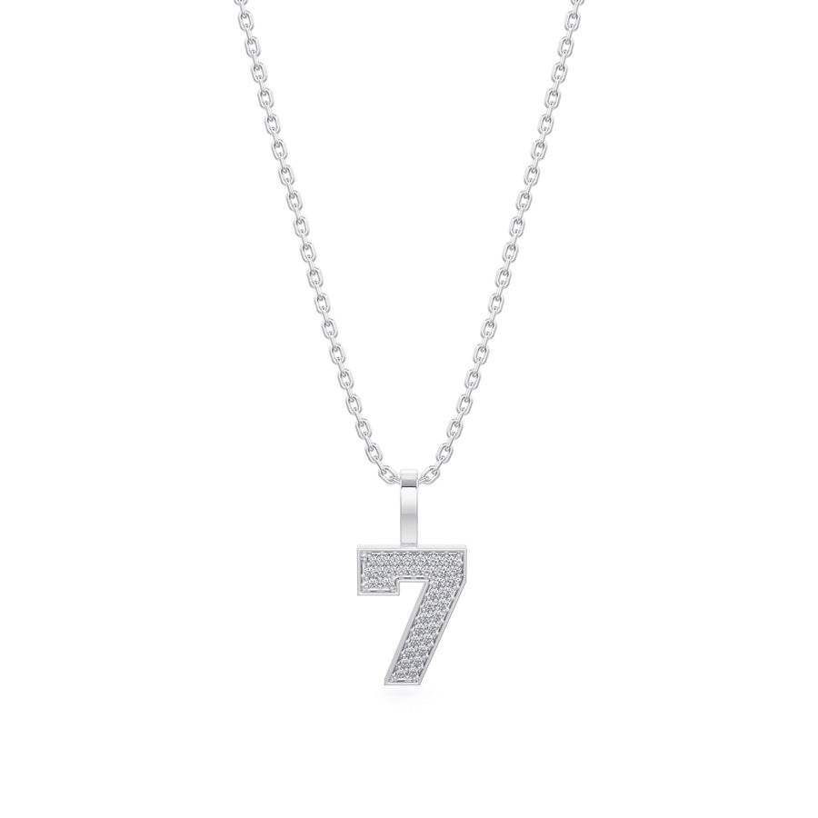 Diamond Number Pendants