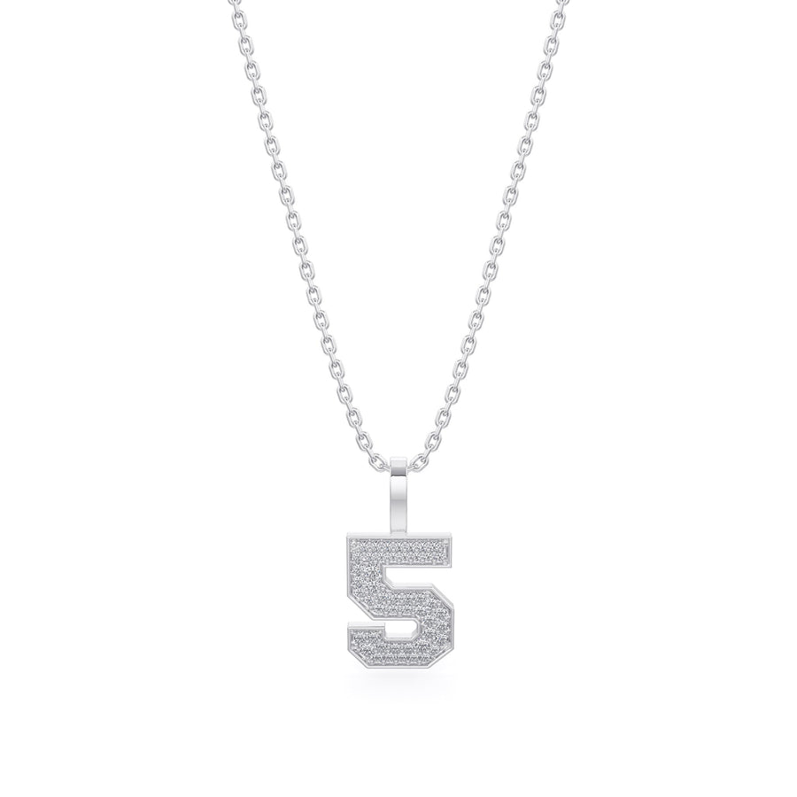 Diamond Number Pendants