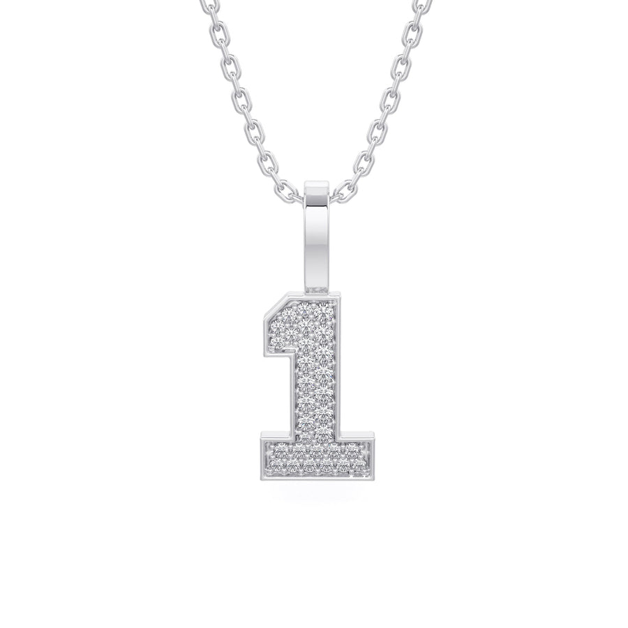 Diamond Number Pendants