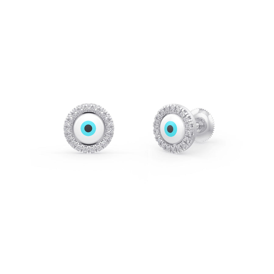 Mini Evil Eye Earrings