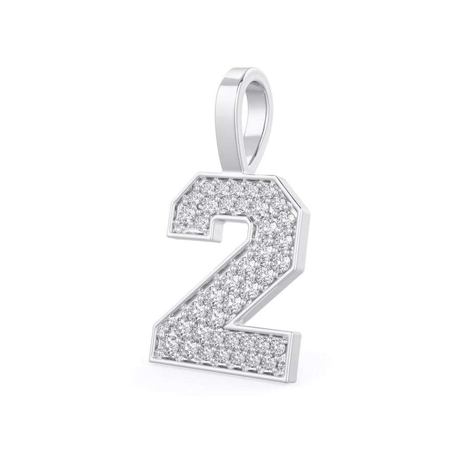 Diamond Number Pendants