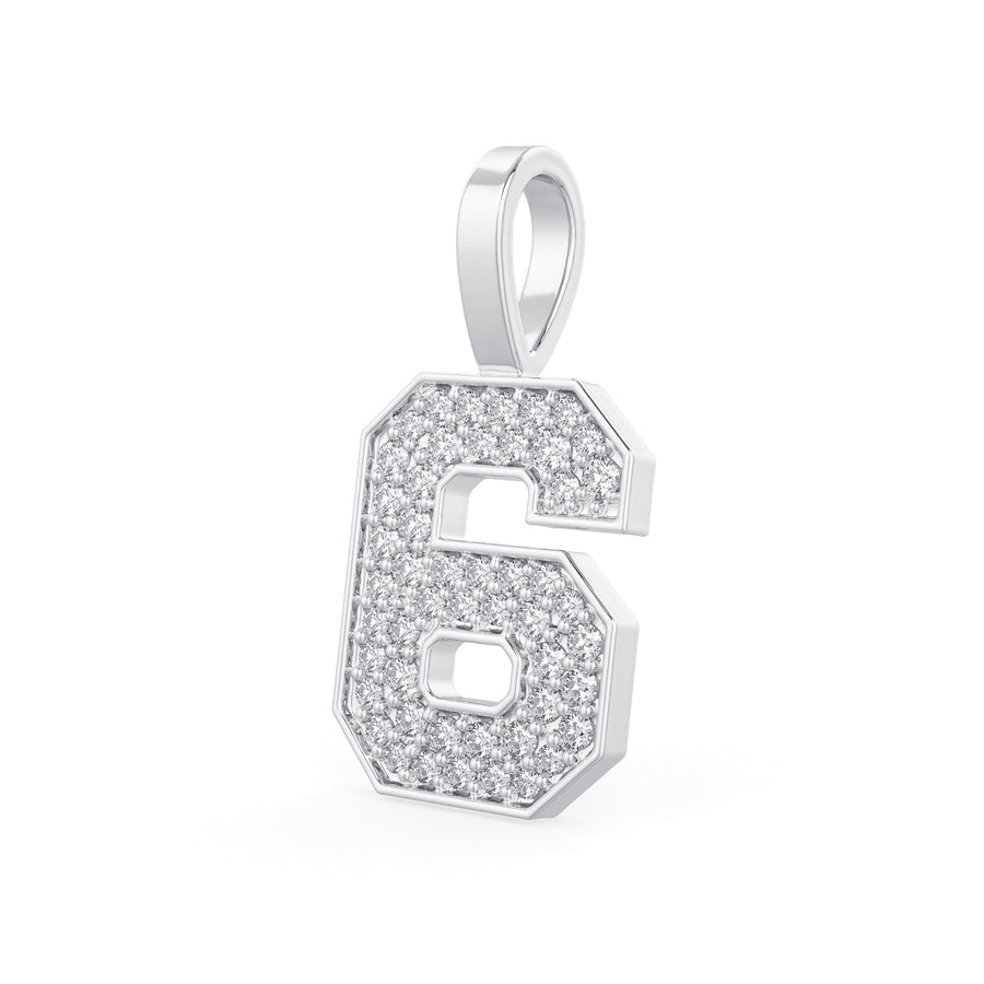 Diamond Number Pendants