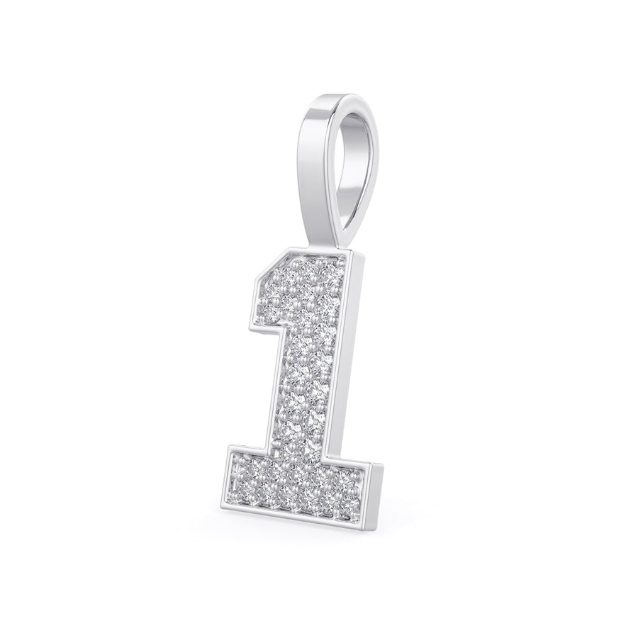 Diamond Number Pendants