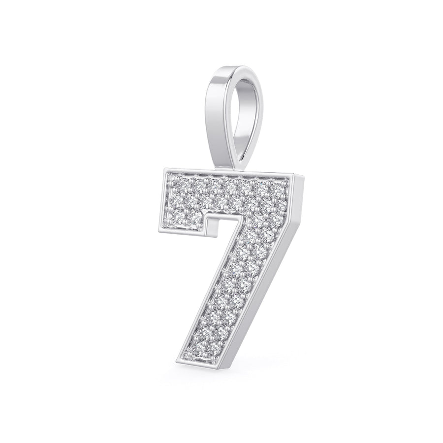 Diamond Number Pendants