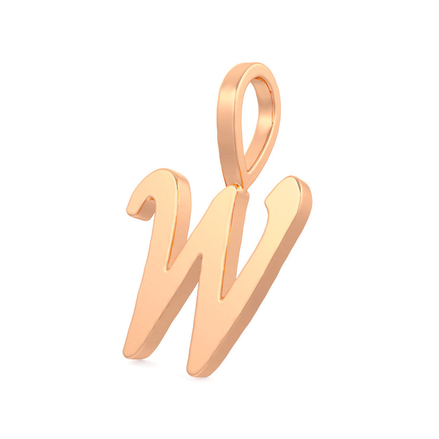 Cursive Gold Initial A