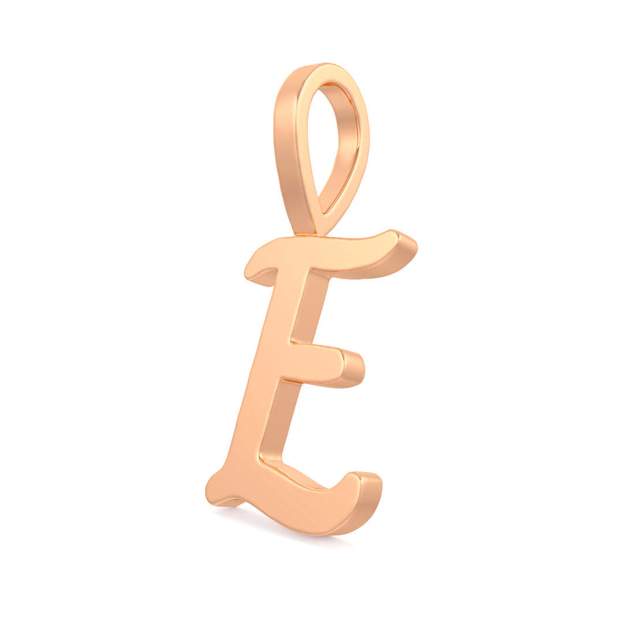 Cursive Gold Initial A