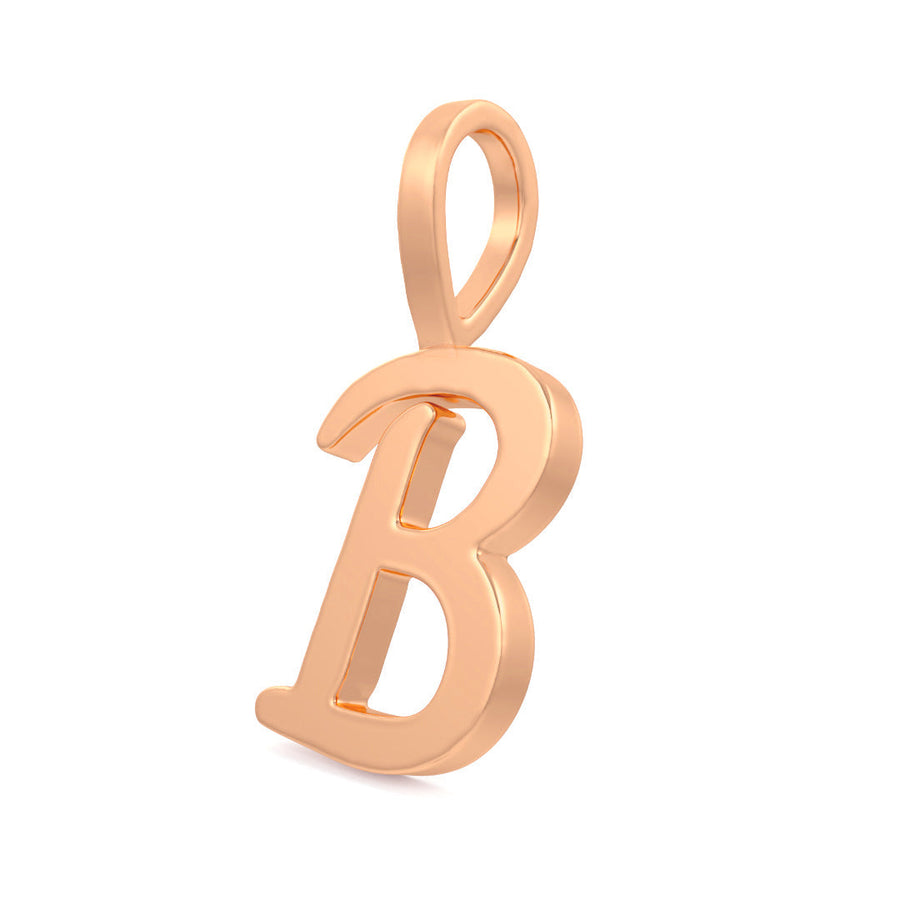 Cursive Gold Initial A