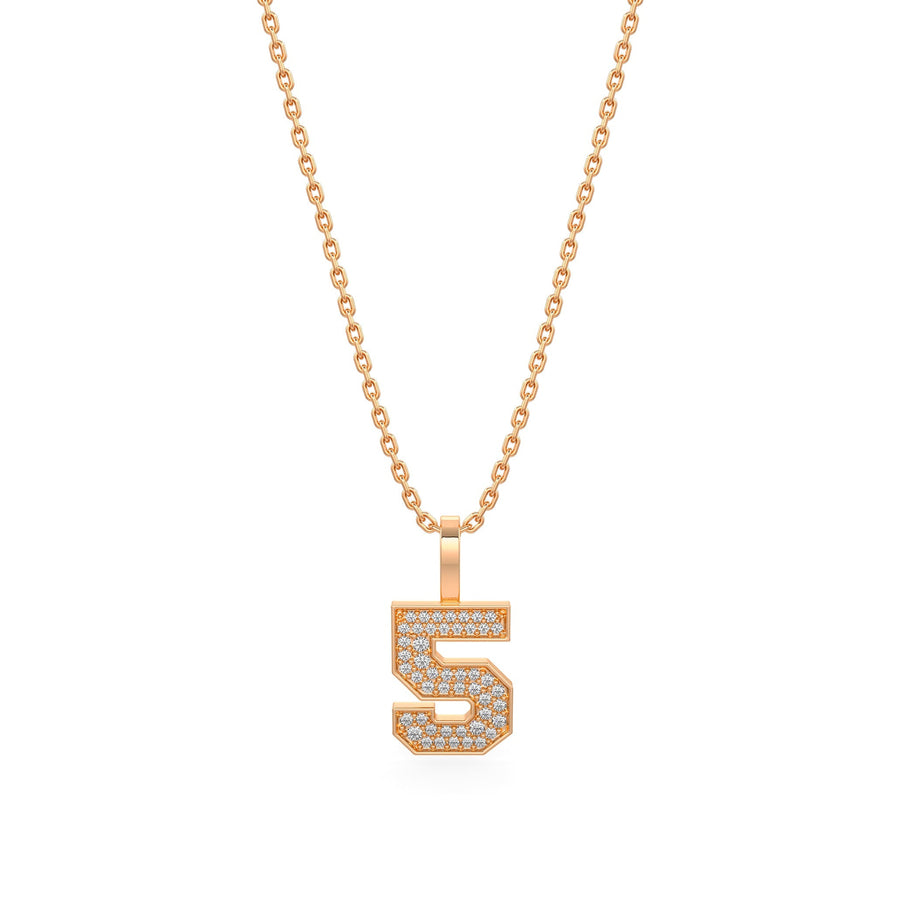 Diamond Number Pendants