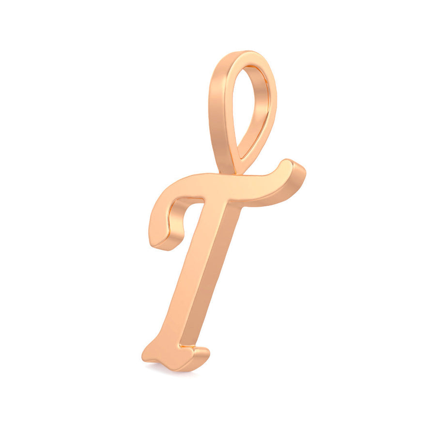 Cursive Gold Initial A