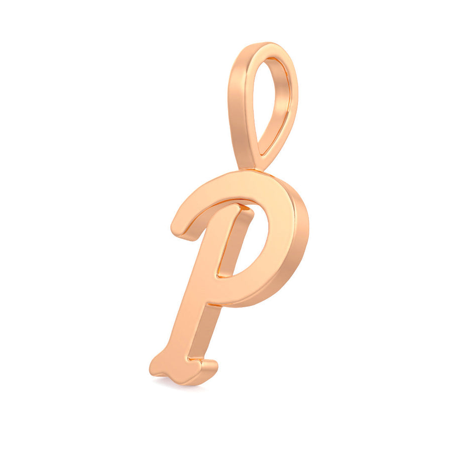 Cursive Gold Initial A