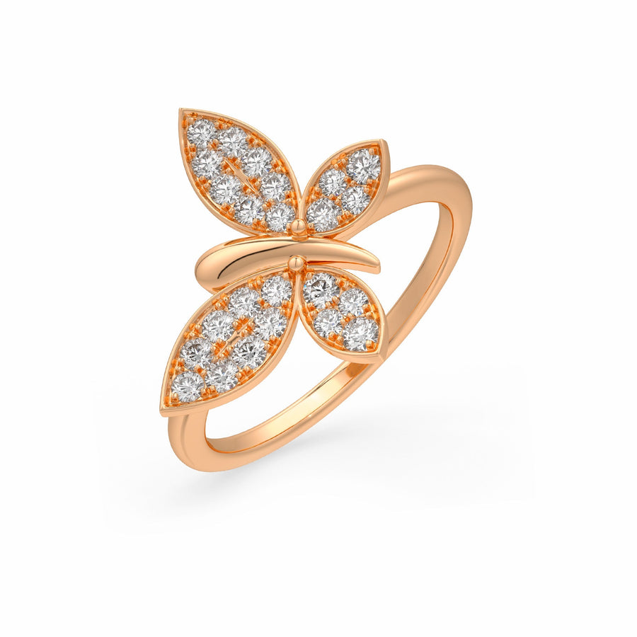 Beaming Butterfly Ring