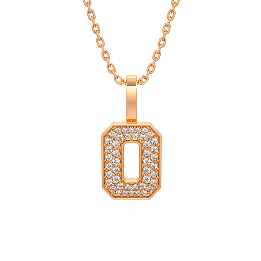 Diamond Number Pendants