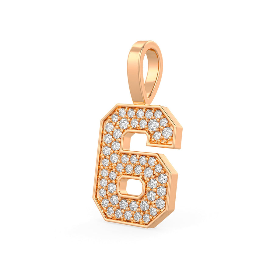 Diamond Number Pendants