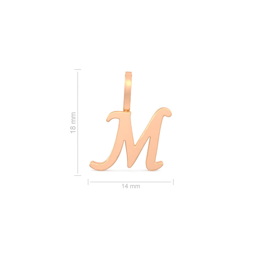 Cursive Gold Initial A