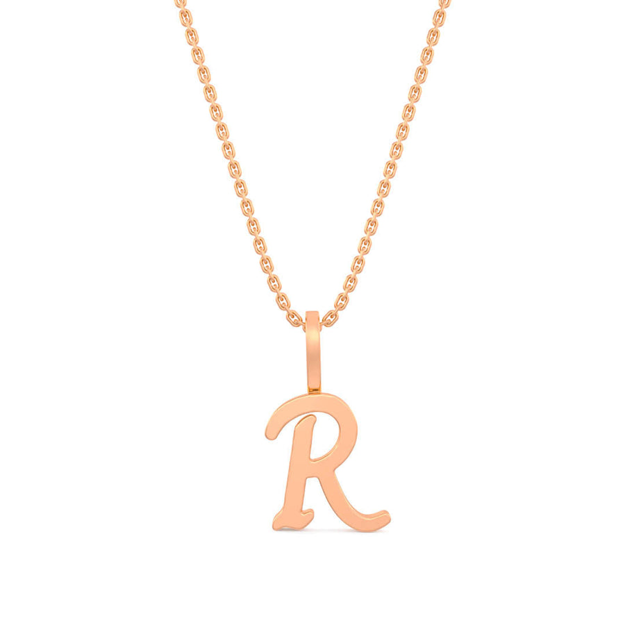 Cursive Gold Initial A