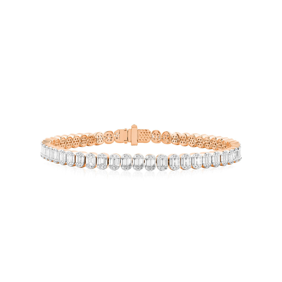 Classic Oval Baguette Bracelet