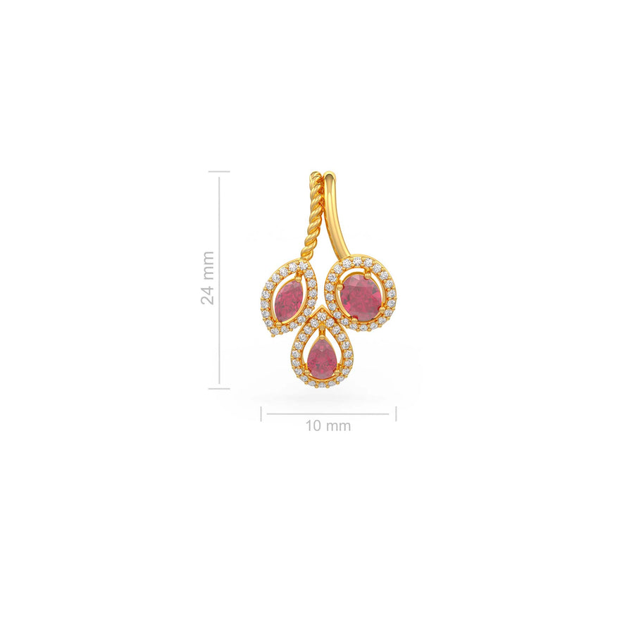 Grapevine Ruby Pendant