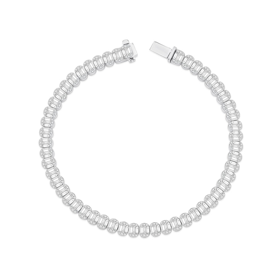 Classic Oval Baguette Bracelet