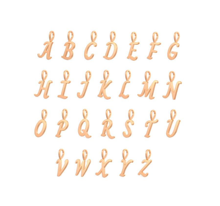 Cursive Gold Initials