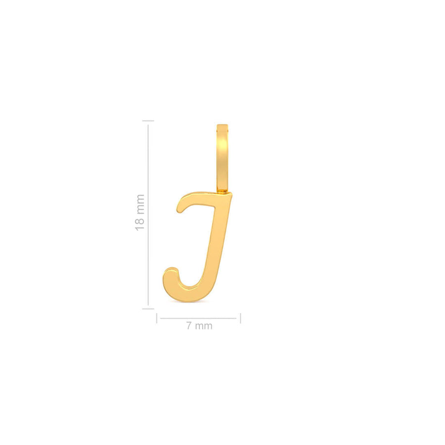 Cursive Gold Initial A