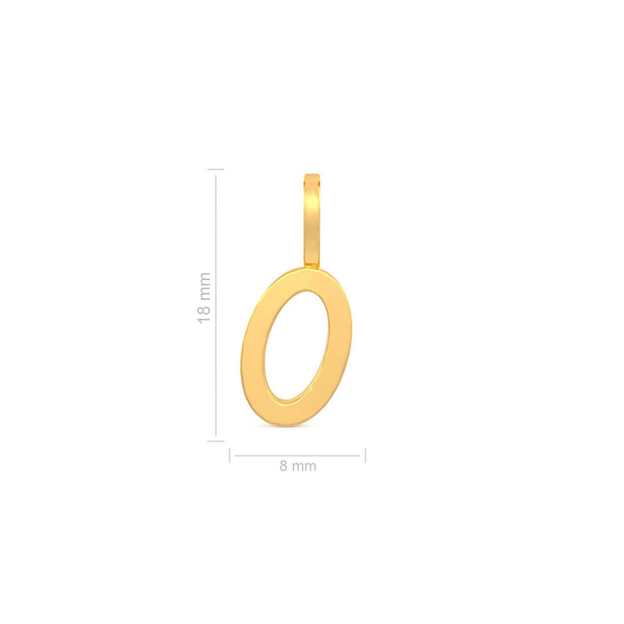 Cursive Gold Initial A